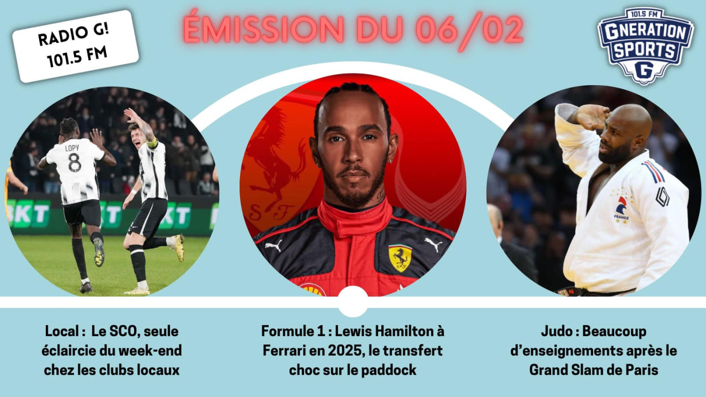 G!nération sports du 06 02 2024 Emission sportive locale et nationale G!nération sports du 06 02 2024