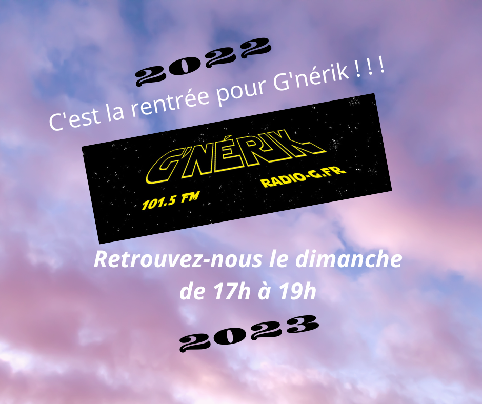 Emission G nerik sur les musiques de films G'nérik du 04 09 2022