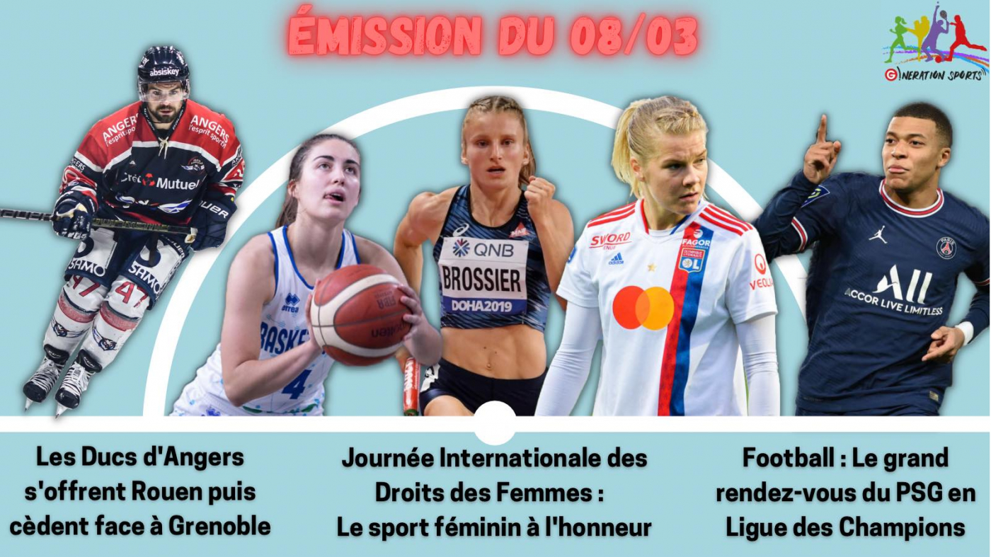 G!nération sports du 08 03 2022 Emission sportive locale et nationale G!nération sports du 08 03 2022