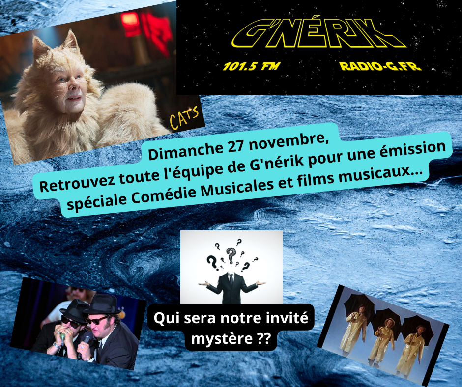 Emission G nerik sur les musiques de films G'nérik du 27 11 2022