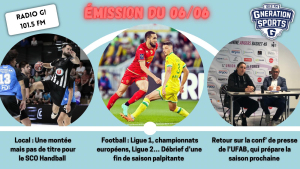 Emission sportive locale et nationale G!nération sports du 06 06 2023